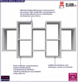 bialy-wiszacy-regal-scienny-obilos-stan-nowy