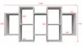 bialy-wiszacy-regal-scienny-obilos-stan-nowy