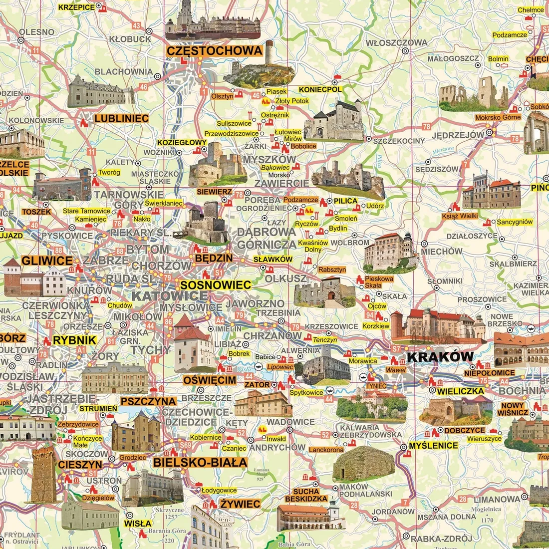 polska-mapa-zamkow-mapa-scienna-1-700-000