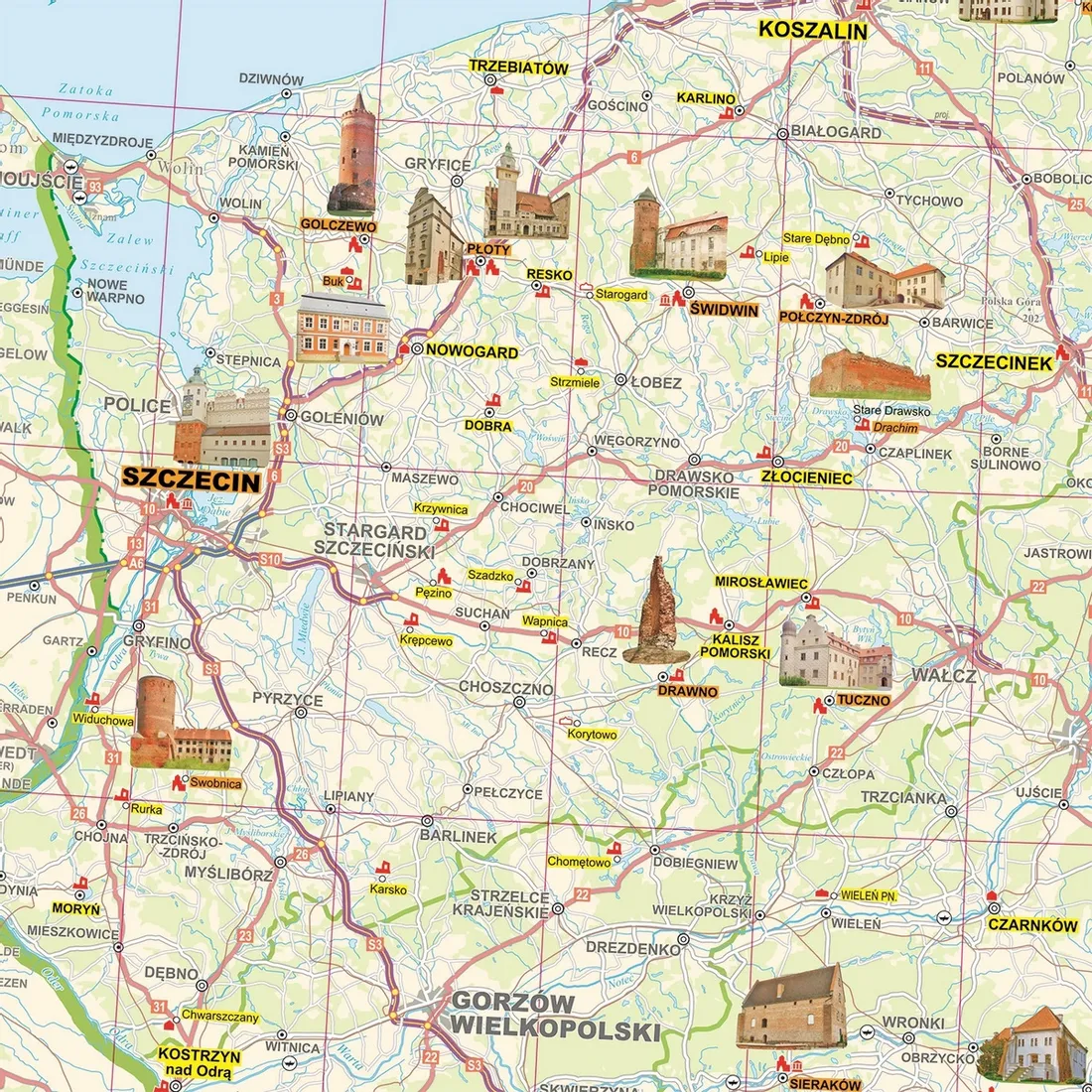 polska-mapa-zamkow-mapa-scienna-1-700-000