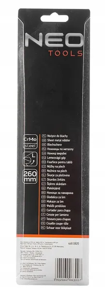 nozyce-do-blachy-lewe-neo-tools-260-mm-maksymalna-grubosc-ciecia-1-mm