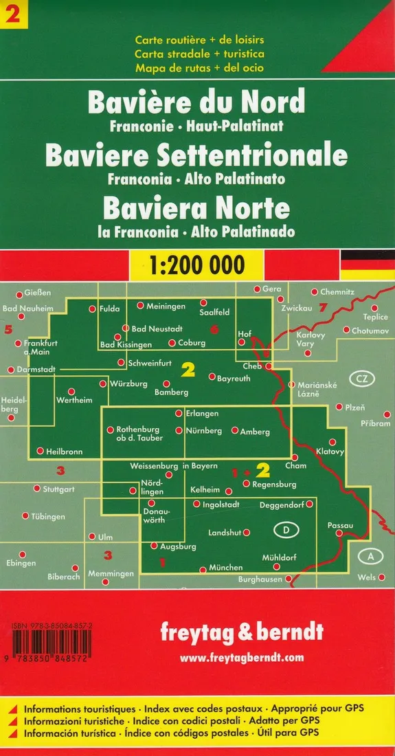 bawaria-pn-centralna-niemcy-mapa-drogowa