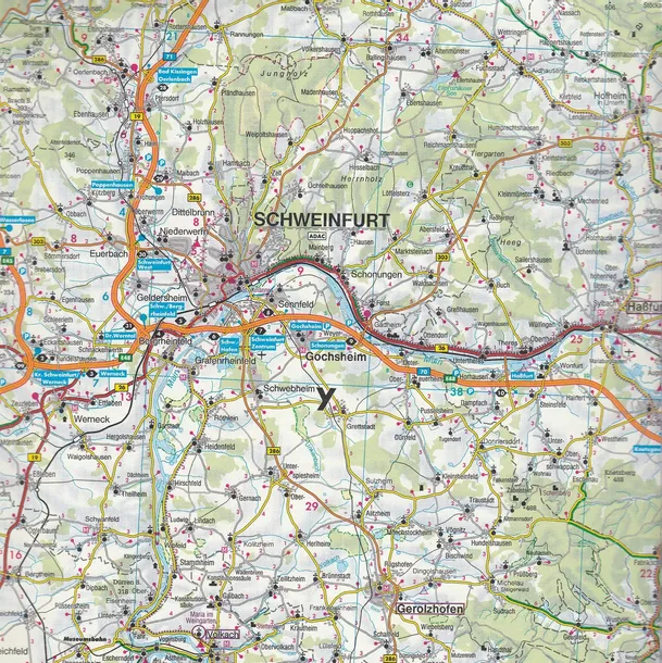 bawaria-pn-centralna-niemcy-mapa-drogowa-region-europa-z-rosja