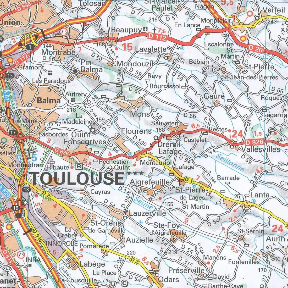 ariege-gorna-garonna-francja-mapa-michelin