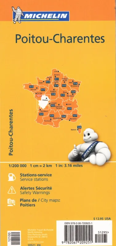 poitou-charentes-francja-mapa-drogowa-michelin