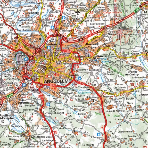 poitou-charentes-francja-mapa-drogowa-michelin-wydawnictwo-inne