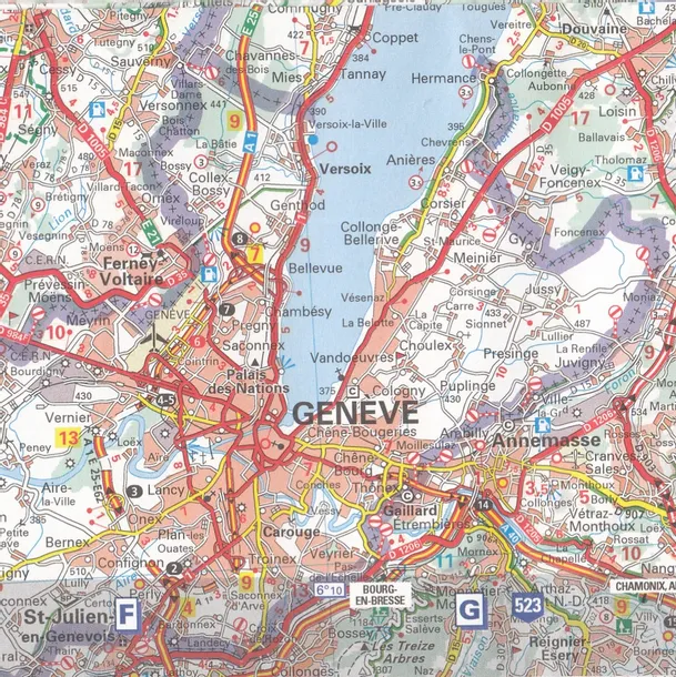 fanche-comte-francja-mapa-drogowa-michelin-wydawnictwo-inne