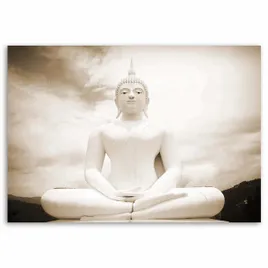 obraz-na-plotnie-budda-i-niebo-retro-1-czesciowy-100x70