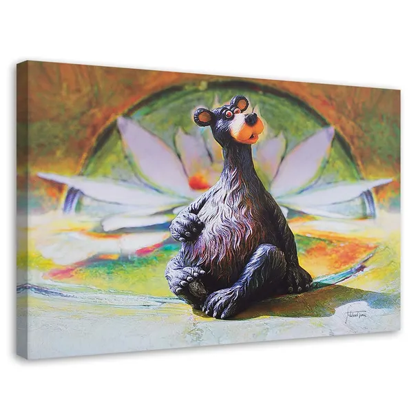 obraz-na-plotnie-brazowy-mis-figurka-100x70-sposob-wykonania-druk-cyfrowy