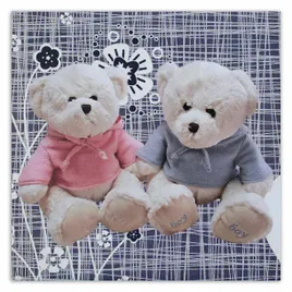 obraz-na-plotnie-dwa-biale-misie-50x50