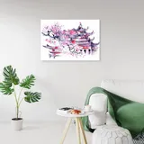 obraz-na-plotnie-japonia-akwarela-100x70-sposob-wykonania-druk-cyfrowy