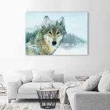 obraz-na-plotnie-wilk-na-tle-gor-90x60-sposob-wykonania-druk-cyfrowy