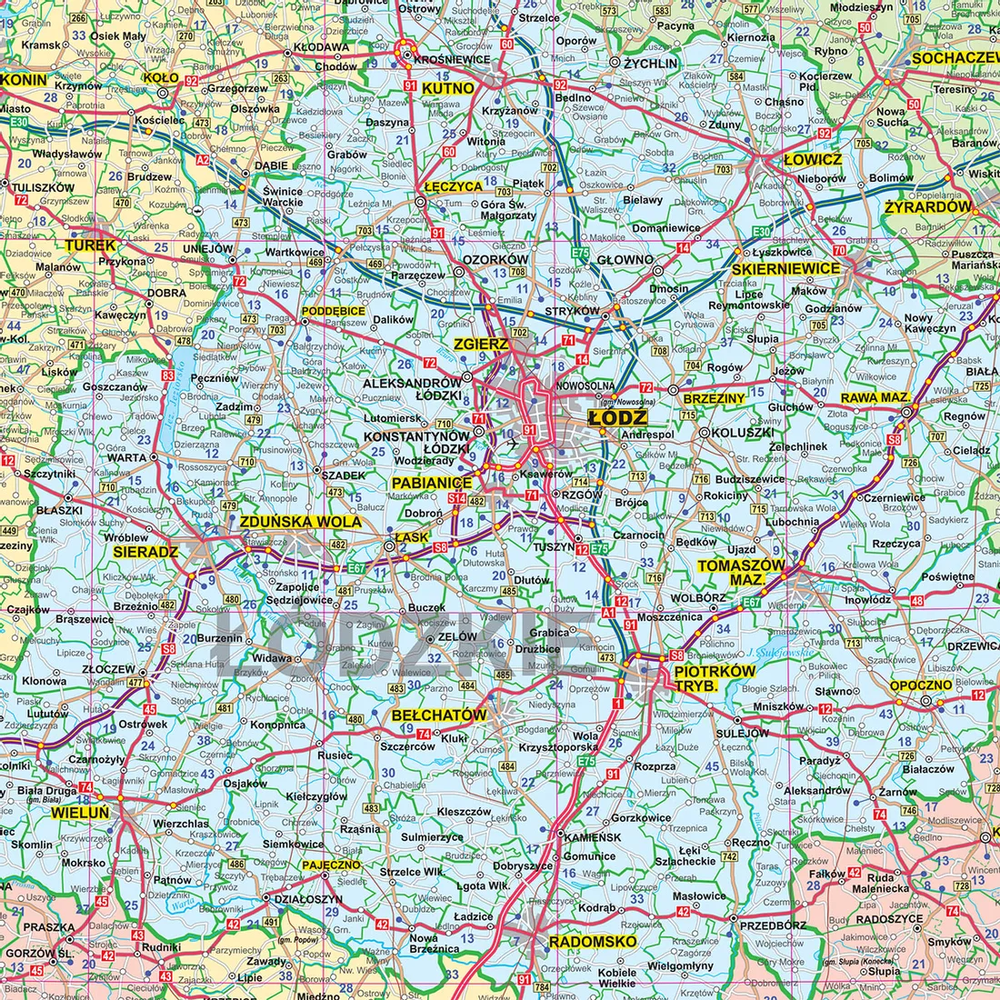 polska-mapa-scienna-adm-drogowa-rama