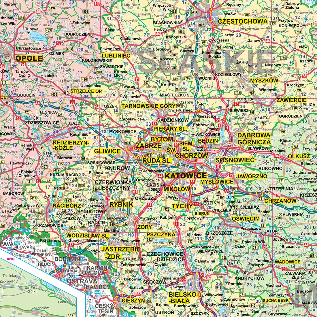 polska-mapa-scienna-adm-drogowa-rama