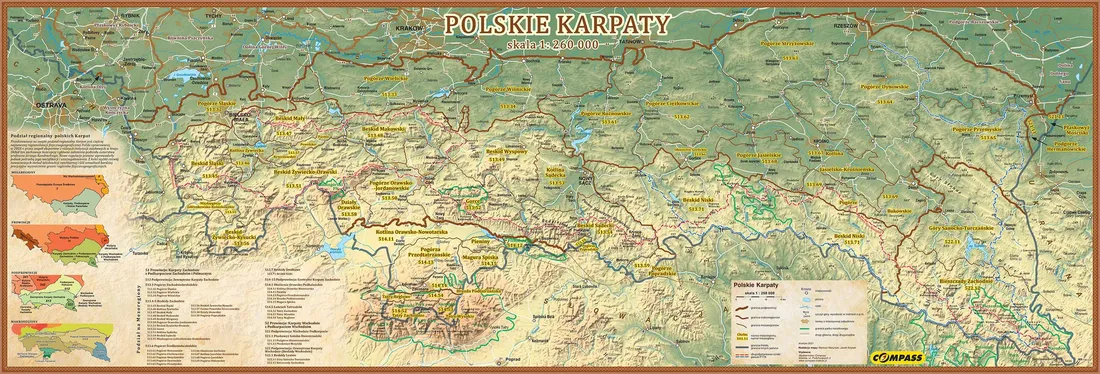 karpaty-polskie-mapa-scienna-arkusz-lam-compass