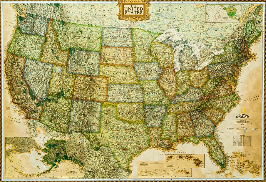 usa-executive-mapa-scienna-arkusz-laminowany
