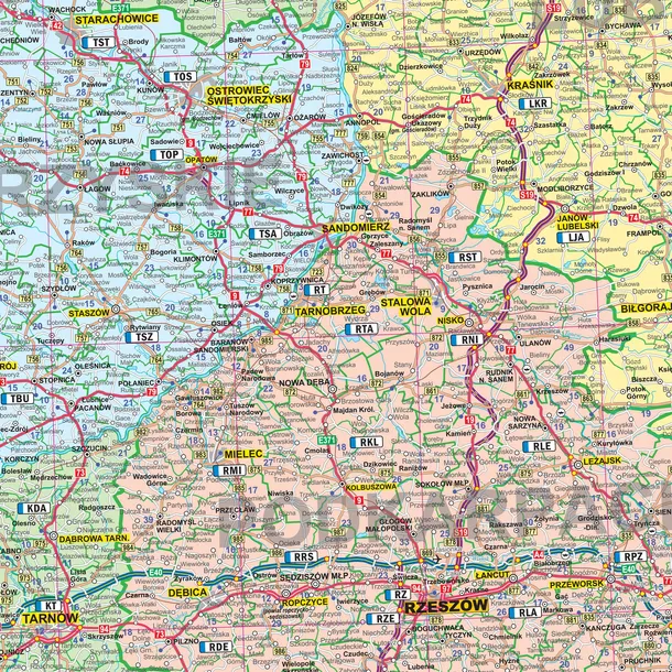 polska-2021-drogowa-tablice-mapa-scienna-arkusz-region-polska