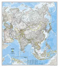 azja-mapa-scienna-polityczna-arkusz-plakat