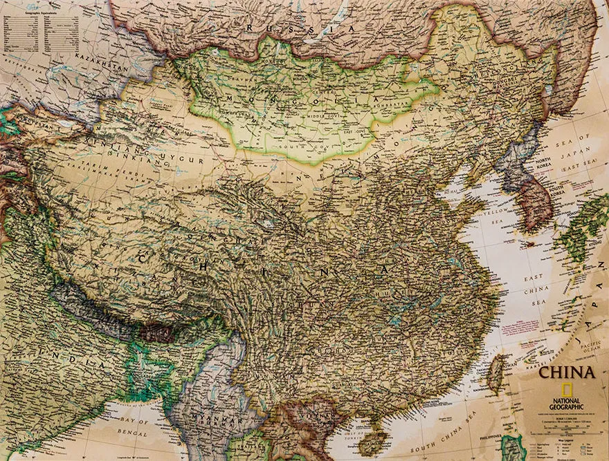 chiny-mapa-scienna-ozdobna-nat-geo-arkusz