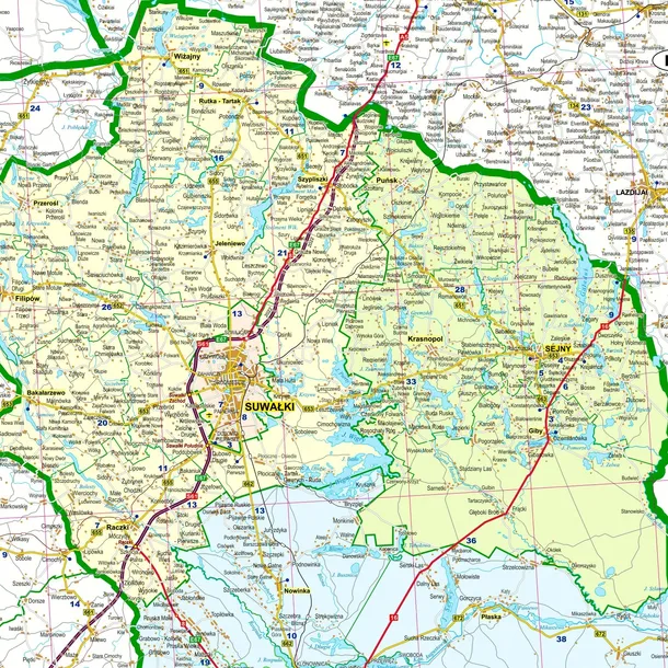 podlaskie-mapa-scienna-adm-drog-arkuszowa-2022-wydawnictwo-eko-graf