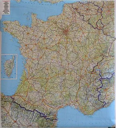 francja-mapa-scienna-samochodowa-1-1-mil-arkusz