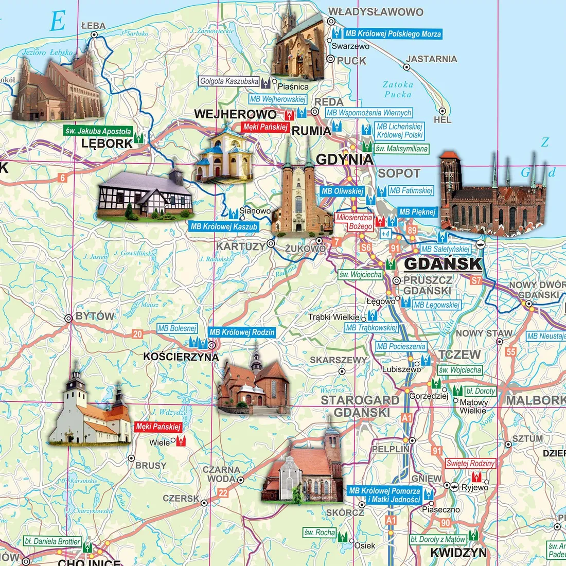 polska-sanktuaria-mapa-scienna-arkusz-ekograf