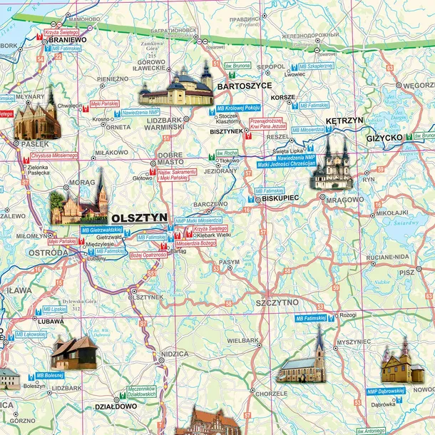 polska-sanktuaria-mapa-scienna-arkusz-ekograf-region-polska
