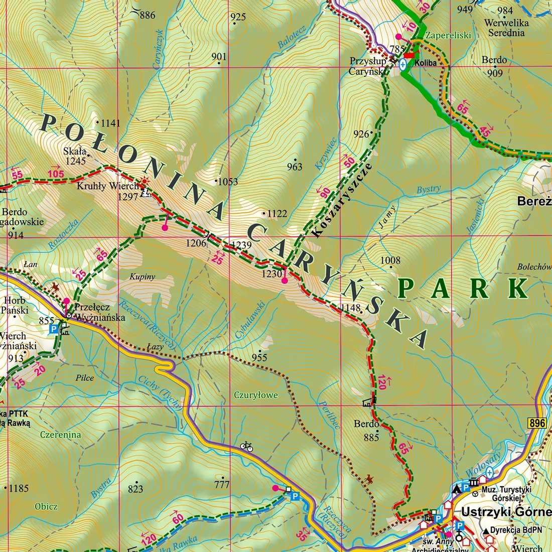 bieszczady-mapa-scienna-arkusz-1-35-000-ekograf