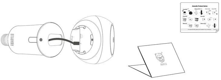 kamera-amaryllo-icampro-deluxe-bialy-e27-stan-nowy