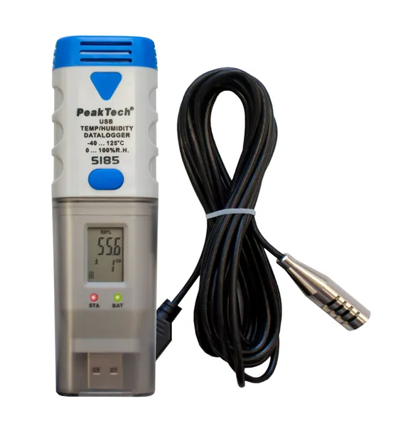 miernik-wilgotn-temp-usb-datalogger-peaktech-5185-stan-nowy