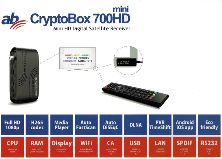 cryptobox-ab-700hd-mini-dvb-s2-h-265-stan-nowy