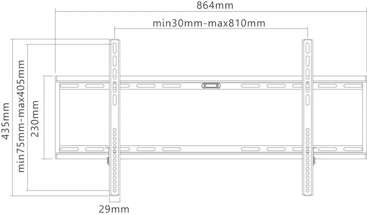 uchwyt-tv-goobay-basic-fixed-xl-43-100-do-75kg-stan-nowy