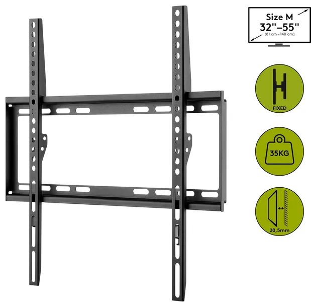 uchwyt-tv-goobay-basic-fixed-m-32-55-do-35kg-stan-nowy