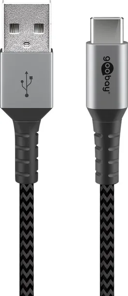 kabel-usb-c-usb-a-2-0-goobay-textil-1m