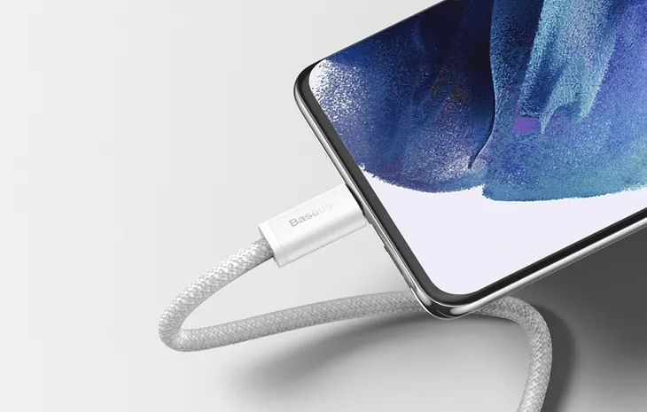 kabel-usb-c-do-usb-c-baseus-dynamic-100w-1m-bialy-dlugosc-przewodu-1-m-stan-nowy