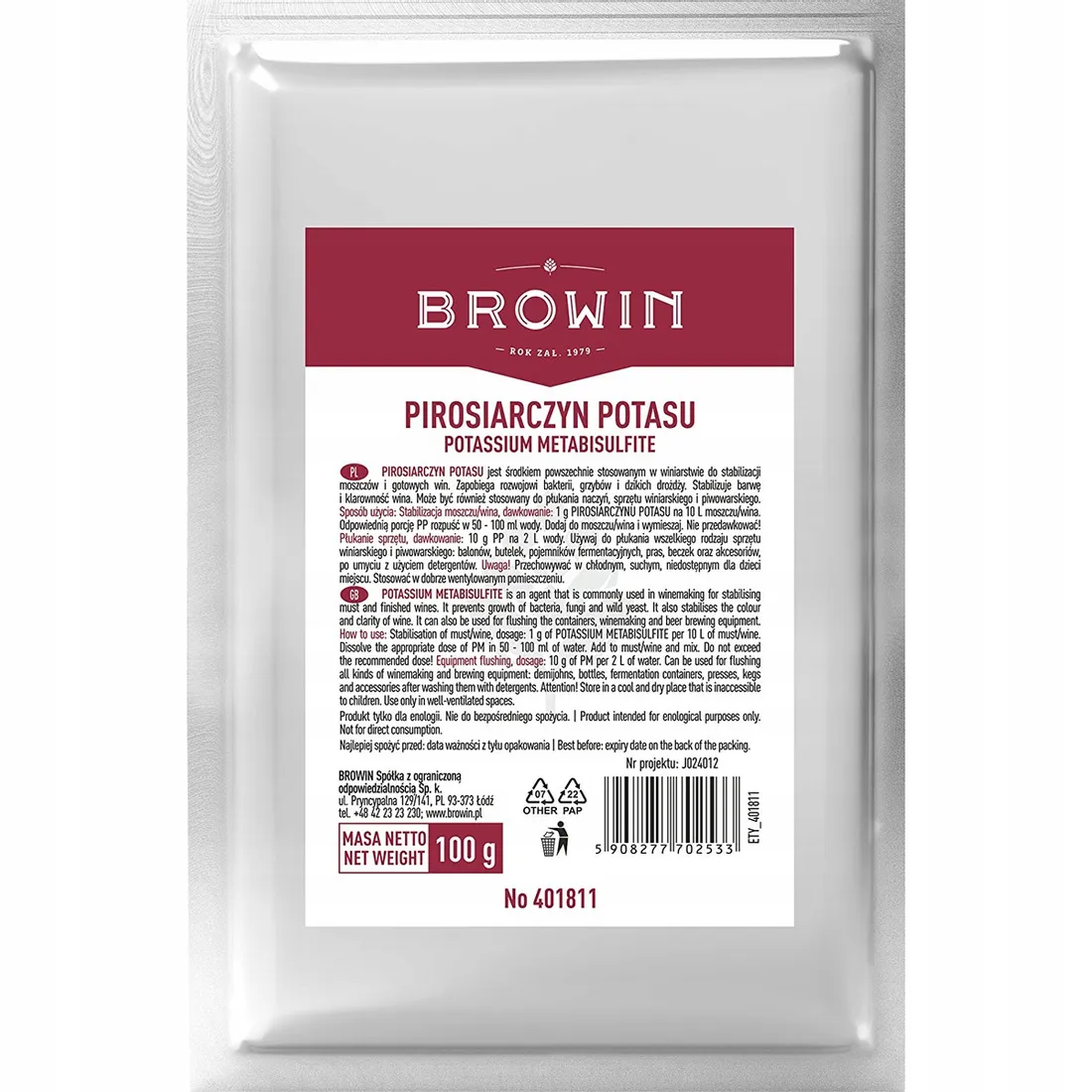 pirosiarczan-potasu-100g
