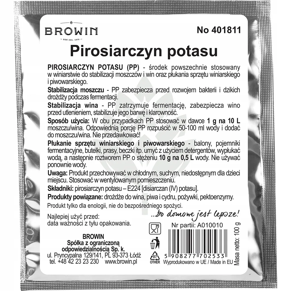 pirosiarczan-potasu-100g