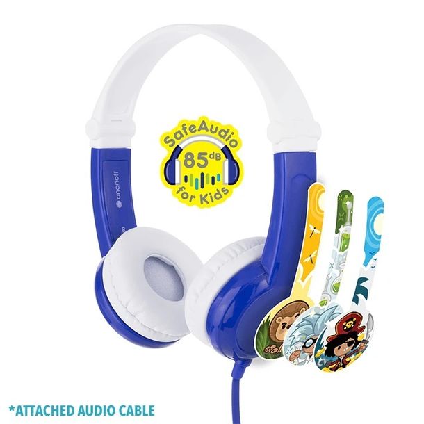 Słuchawki dla Dzieci 3+ Connect 85dB z Mikrofonem Niebieskie