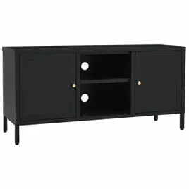 szafka-pod-telewizor-czarna-105x35x52-cm-stal-i-szklo