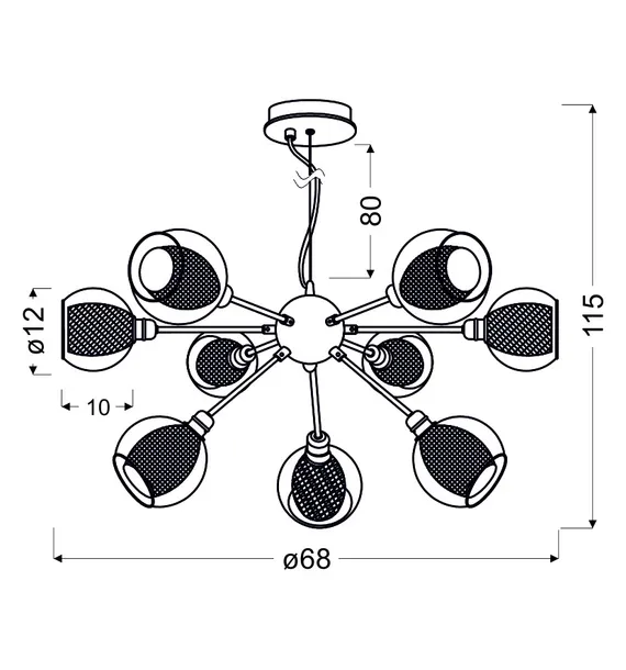 dixi-zwis-9x40w-e14-chrom-glebokosc-68-cm