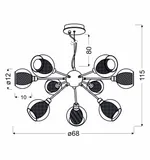 dixi-zwis-9x40w-e14-chrom-glebokosc-68-cm