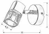 diament-spot-1x40w-g9-stan-nowy
