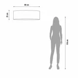 plafon-80-cm-brazowy-julia-stan-nowy