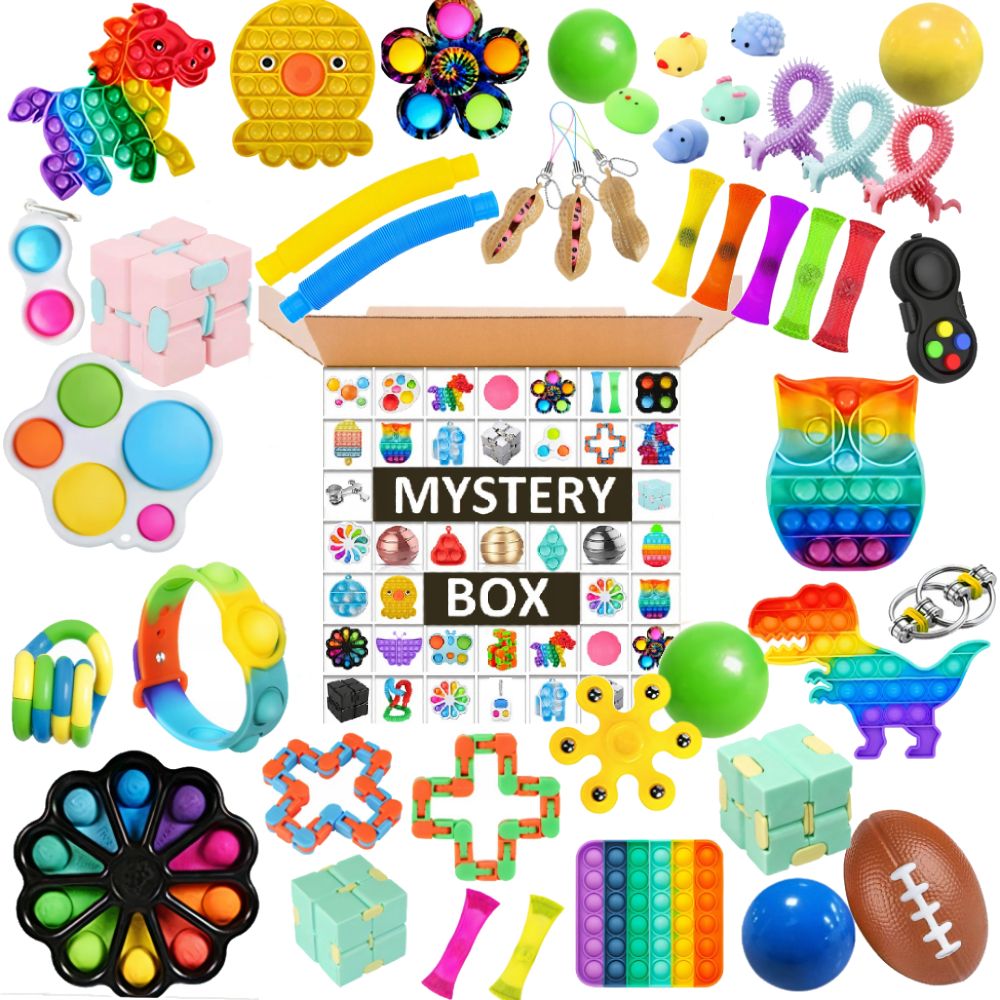 POP IT ZESTAW MYSTERY BOX FIDGET TOYS ANTYSRESOWE ERLI.pl