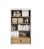 regal-szeroki-simi-hikora-bialy-85cm-stan-nowy