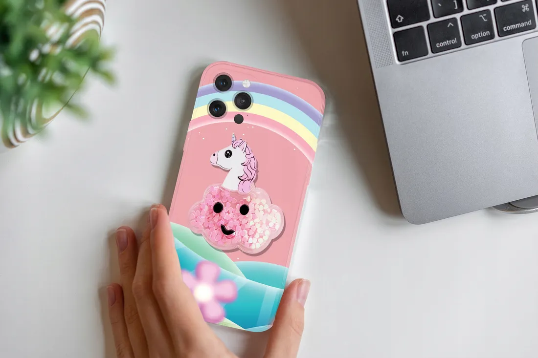 etui-unicorn-brokat-do-iphone-xs