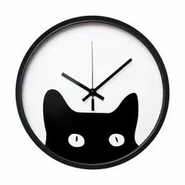 zegar-scienny-kitten-sr-30-cm-czarny