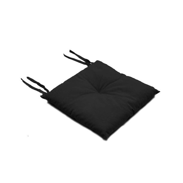 Poduszka na krzesło SILLA czarna 40 x 40 x 2 cm