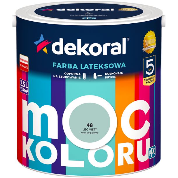Dekoral Farba MOC KOLORU 2,5l Liść Mięty