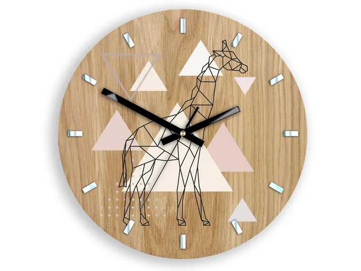zegar-scienny-zyrafa-geoemetria-33cm-marka-modernclock